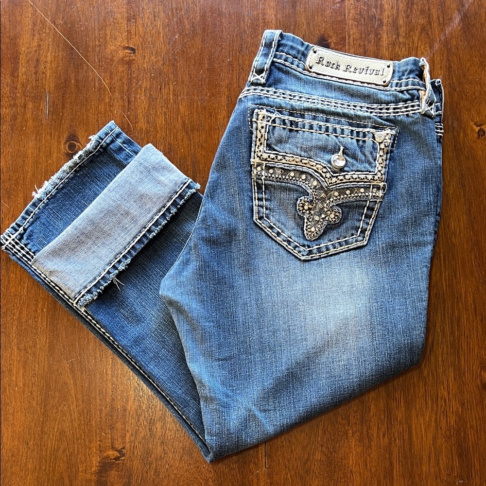 Rock Revival Junia Easy Capri Size 30